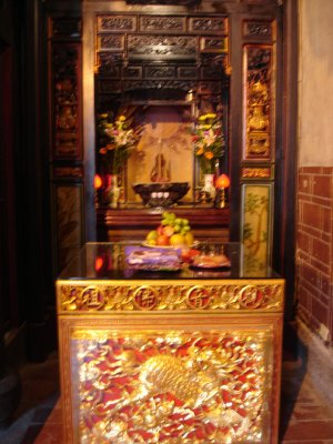 One of the small altars inside