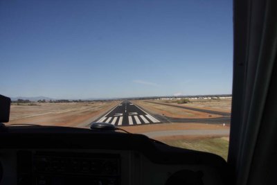 Short Final for Rwy 33 Red Bluff