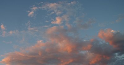 Sunrise Hits Clouds North of Wells