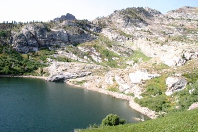 Angel Lake from the Ridge Above