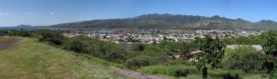 Scenic view West from Kalanianaole Highway