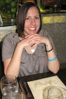 Jo checks out the menu