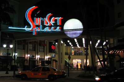 Sunset Place mall - home of Dan Marinos Restaurant