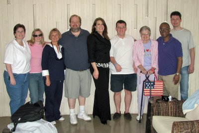 Group shot in the lobby