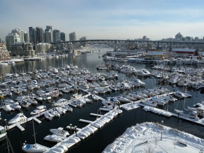 Vancouver view from Burrard street bridge