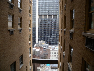 Milford Plaza hotel room 1936 view