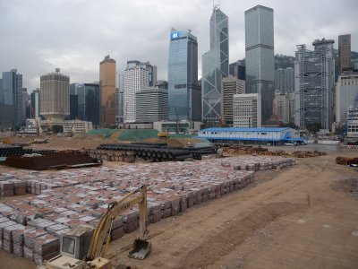 Hong Kong Island land reclamation