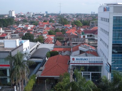 Surabaya Hotel Cendana view from corridor