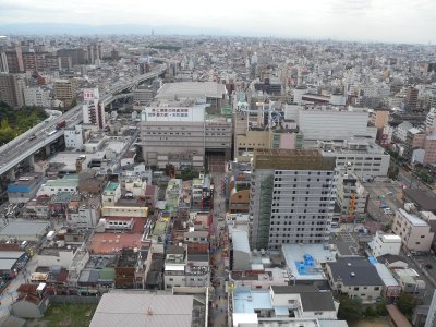 Osaka Tsutenkaku Tower view
