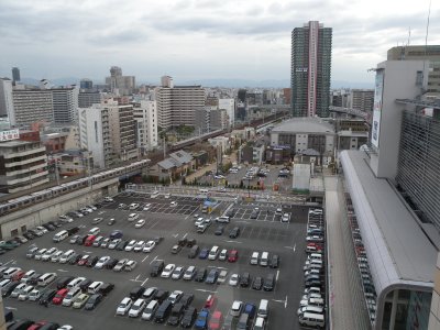 Osaka view from Namba Parks