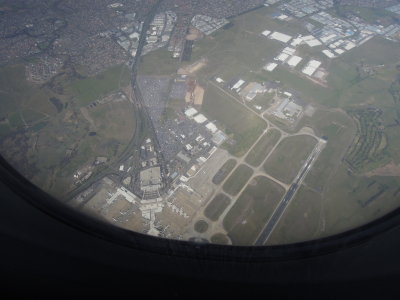 above Melbourne airport  en route to Avalon airport