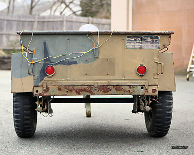 M416 ARMY MILITARY TRAILER MADE IN 1966 BY JOHNSON CO