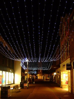 Christmas lights in High street