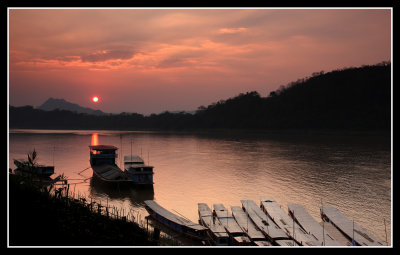 Mekong Sunset, Luang Prabang, Laos