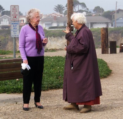 My Wife Anne (l) with the Ecology Lady of Shell Beach (r).jpg