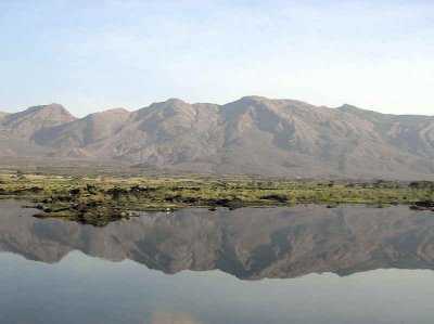 The Fantelle volcano and Lake Beseka