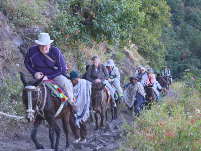 Mule ride to Asheton Maryam