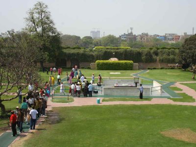 Memorial to Mahatma Gandhi, Raj Ghat, Delhi