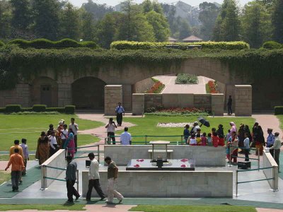 Memorial to Mahatma Gandhi, Raj Ghat, Delhi