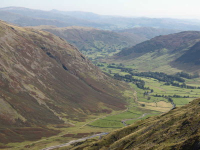 Langdale from high on Bowfell