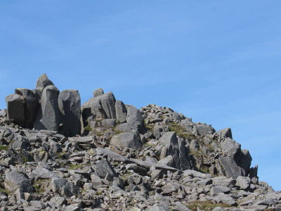 Rocky ridge near top of Bowfell