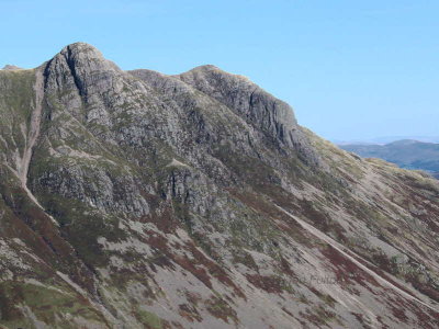 Pike of Stickle and Gimmer Crag from Rosset Gill
