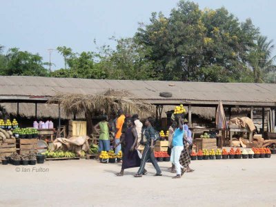 Roadside market scene, Ghana