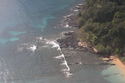 View from the air approaching Prncipe