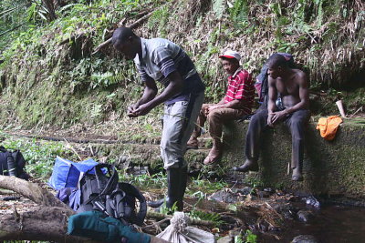On the way back from camping site, Cao Grande, São Tomé