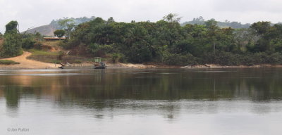 Here comes the ferry, Ogoué River, Gabon