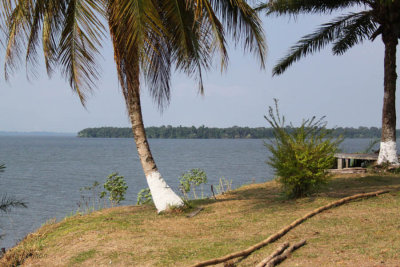 View of Nkomi lagoon from Mission Sainte Anne, Gabon