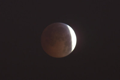 Total lunar eclipse 21st December 2010 viewed from Glasgow