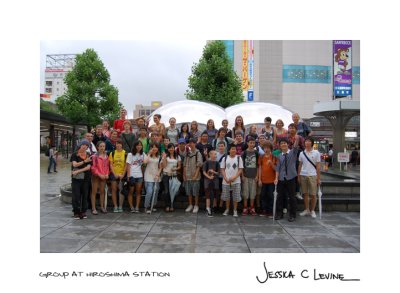 group at hiroshima station