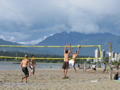 Volleyball at Kits Beach