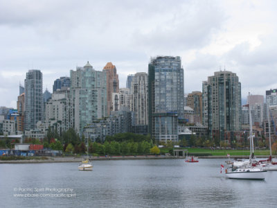 False Creek on a grey day