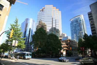 West Hastings St at Burrard St, Downtown Vancouver