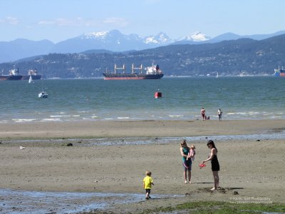 Low tide at Kits Beach