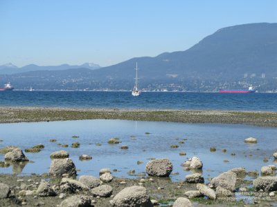 Low tide at English Bay, Vancouver