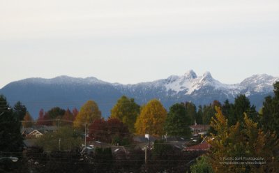 First dusting of snow  on the Lions - October 27, 2010