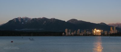 December evening in Vancouver