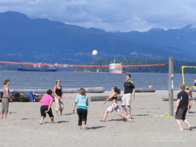 Volleyball at Spanish Banks, Vancouver, Canada