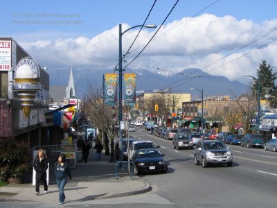 Main Street in early March, Vancouver