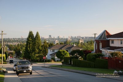 View from lower Capitol Hill over to Metrotown, Burnaby