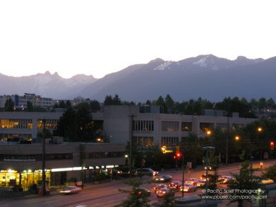 Evening and the mountains