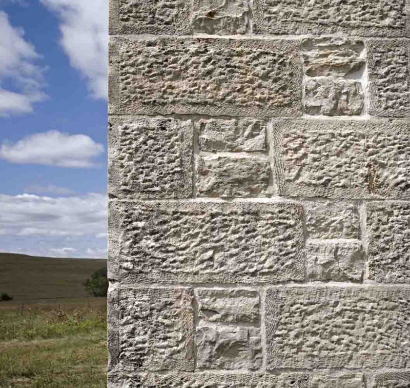 Limestone detail Z - Bar  schoolhouse