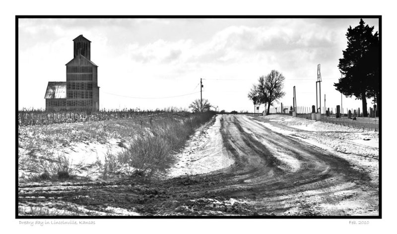 Dreary day in Lincolnville, KS