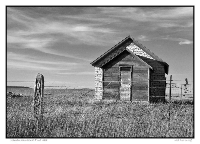 Ivanpah schoolhouse Flint Hils, KS