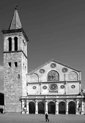 Spoleto's campanile and duomo.
