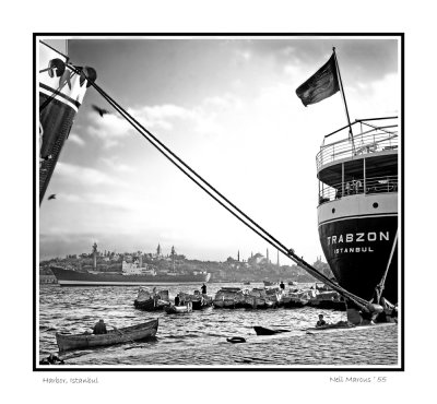 Istanbul harbor, 1955