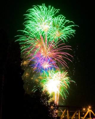 Portland, OR Fourth Of July Fireworks -- July 4, 09